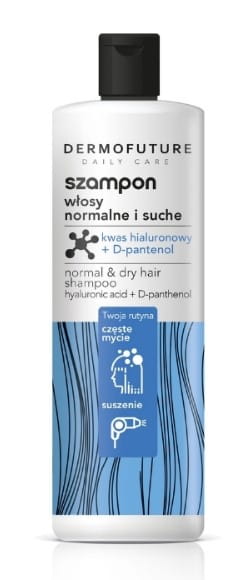 DermoFuture Daily Care Шампунь для нормальных и сухих волос с гиалуроновой кислотой и Д-пантенолом 380 мл