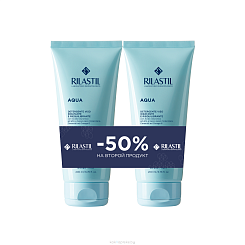 Набор Rilastil AQUA Очищающий увлажняющий гель для лица 1+1, 200 мл 2 шт