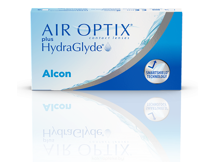 Линзы контактные мягкие AIR OPTIX plus HydraGlyde