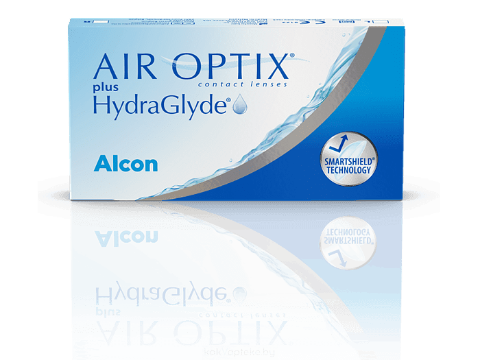 Линзы контактные мягкие AIR OPTIX plus HydraGlyde