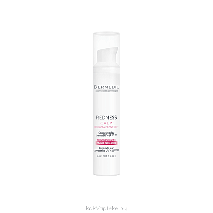 Dermedic REDNESS Корректирующий дневной крем UV+IR SPF20 40мл
