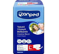 CANPED Подгузники для взрослых  размер L (NIGHT) (100-150 см), 7 шт