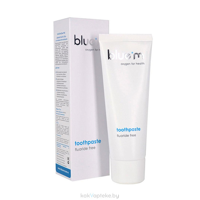 БЛЮЭМ (Blue®M) Зубная паста-гель с активным кислородом (без фтора), 15 мл