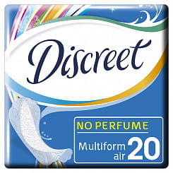 Discreet Air Multiform Женские гигиенические прокладки на каждый день, 20 шт