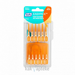 TePe Межзубные ершики (EasyPick, 36 шт. в блист. размер XS/S) (силиконовые)