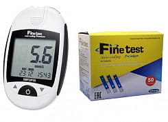 Система мониторинга уровня глюкозы в крови Finetest™ Auto-coding Premium  с принадлежностями и расходными материалами (модель IGM-0017B) (50шт)