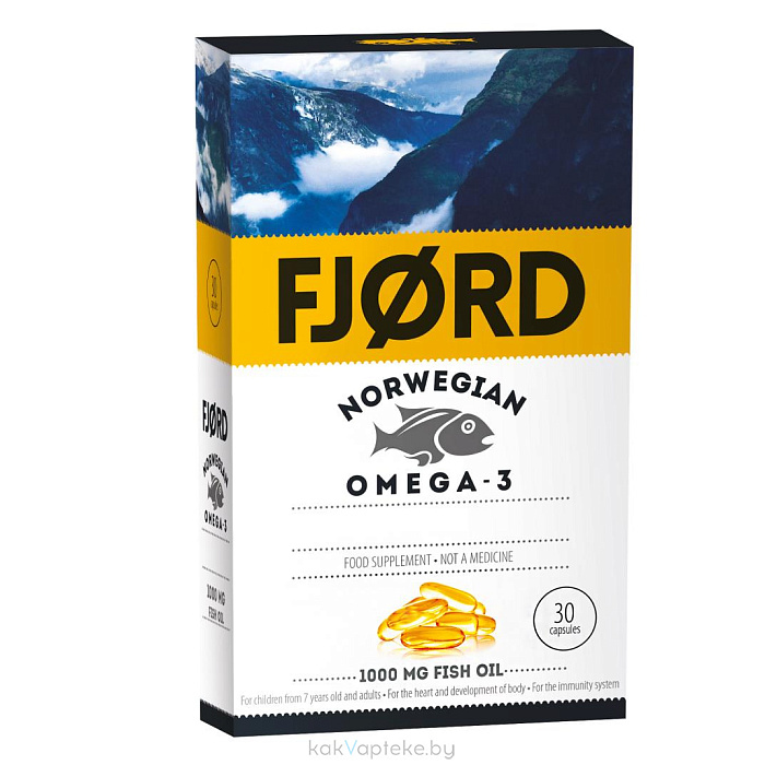 Фьорд Норвежская Омега-3 капсулы №30
