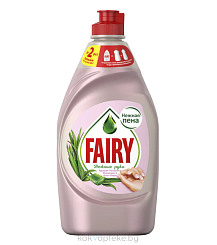 FAIRY Средство для мытья посуды Нежные руки Аромат Розового Жасмина и Алоэ Вера, 450мл