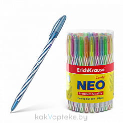 ErichKrause Ручка шариковая Neo Candy, синий