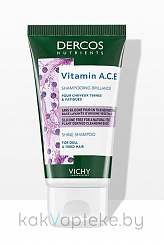 VICHY DERCOS NUTRIENTS Vitamin Шампунь для блеска волос 50 мл