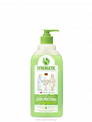 SYNERGETIC Средство биоразлагаемое для мытья посуды, детских игрушек с ароматом яблока, 500 мл