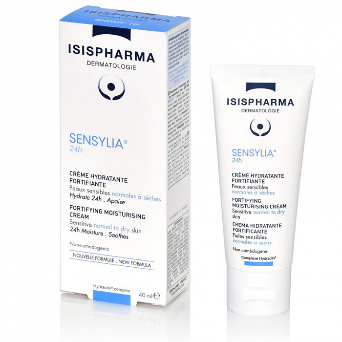 ISISPHARMA  SENSYLIA 24h  Крем увлажняющий укрепляющий для чувствительной, нормальной и обезвоженной кожи 40мл