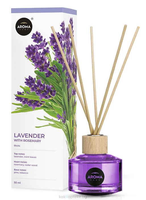 AROMA HOME STICKS Ароматизатор воздуха жидкостный LAVENDER, 50 мл