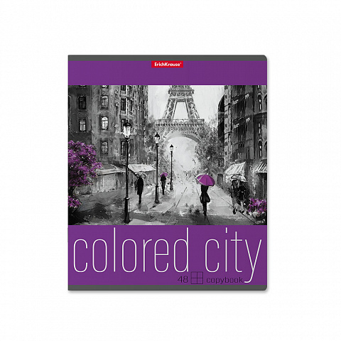 ErichKrause  Тетрадь 48л Colored City, кл. 58275