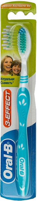 Oral-B 1-2-3 Свежесть Зубная щетка (средняя) 1 шт