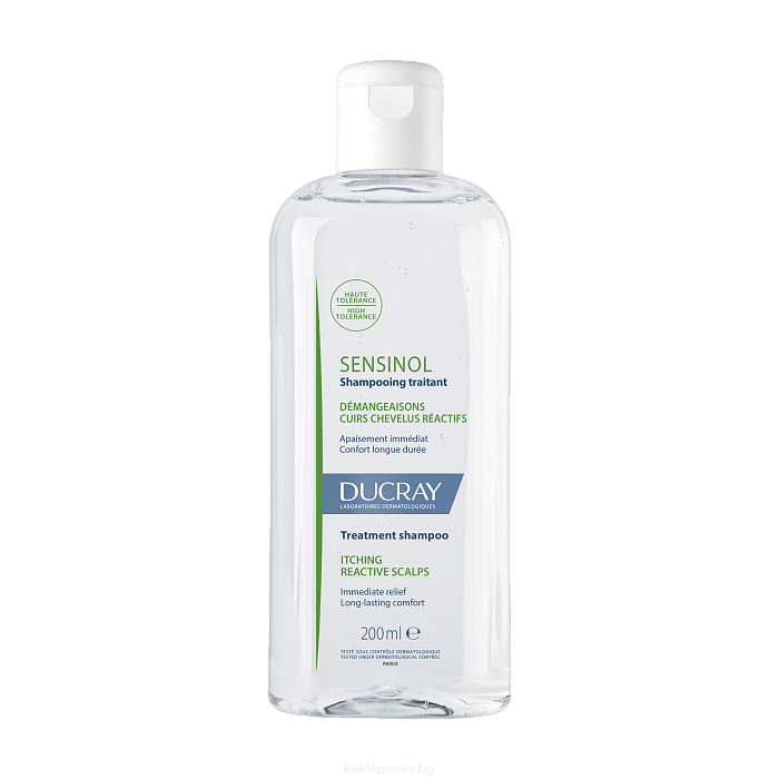 DUCRAY SENSINOL Шампунь для раздраженной, чувствительной кожи головы для детей и взрослых 200 мл