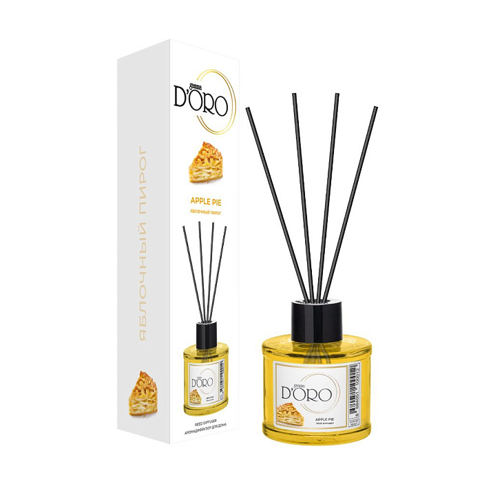 Gamma D'ORO Аромадиффузор для дома Яблочный пирог 100 мл APPLE PIE