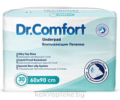 Dr.Comfort Впитывающие пеленки для взрослых 60х90, 30 шт