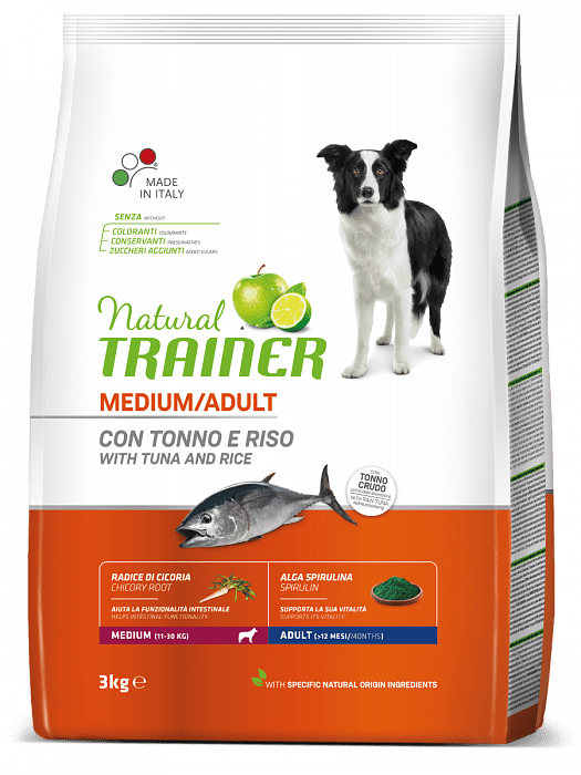 Natural Trainer Medium Adult сухой корм для взрослых собак средних пород, 3кг