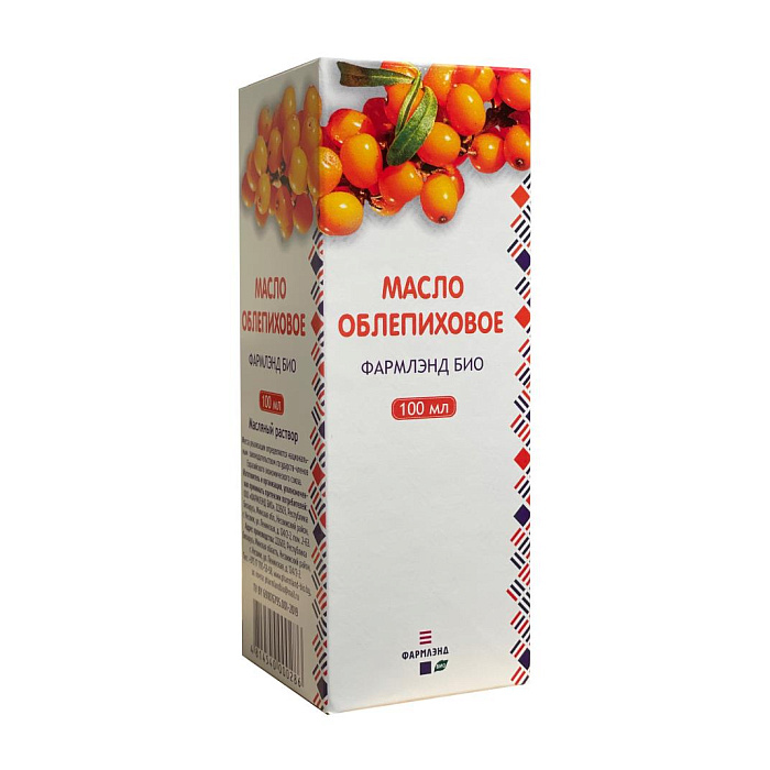 Масло облепиховое ФАРМЛЭНД БИО, БАД масляный раствор 100 мл