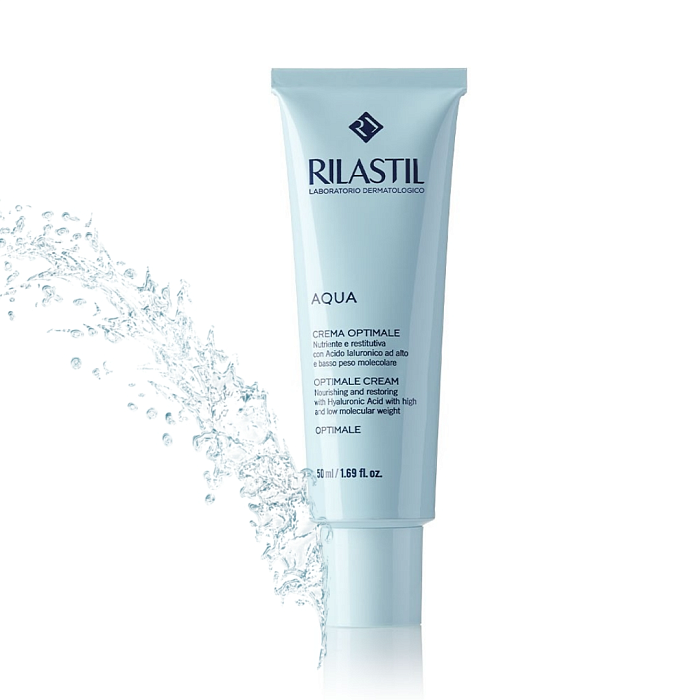 Rilastil AQUA Оптималь питательный и восстанавливающий крем для лица, 50 мл