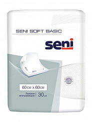 Seni Soft Basic Пеленки одноразовые 60*60 см (впитывающие), 30 шт