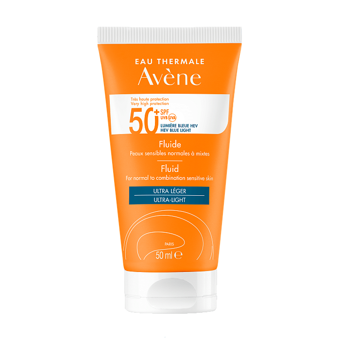 AVENE Флюид солнцезащитный для лица и шеи SPF50+ 50 мл