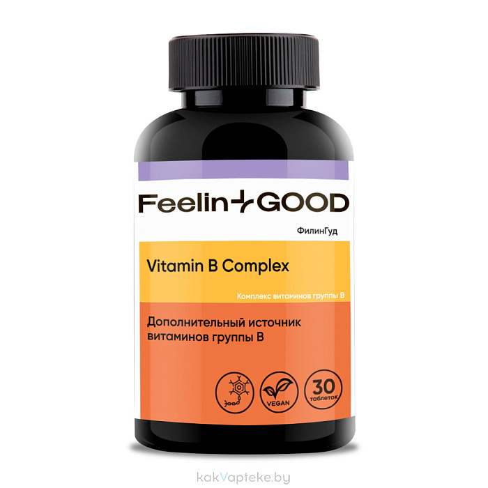 БАД Комплекс витаминов группы В таблетки №30