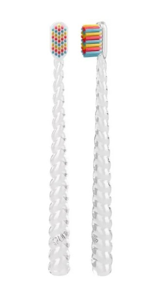 SPLAT Детская зубная щетка серии JuicyLab "UniMagic/Магия единорога" с иономи серебра. Clear /Прозрачная