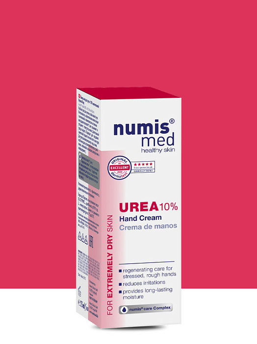 Numis med Крем для рук с 10% мочевиной для очень сухой кожи, 75 мл