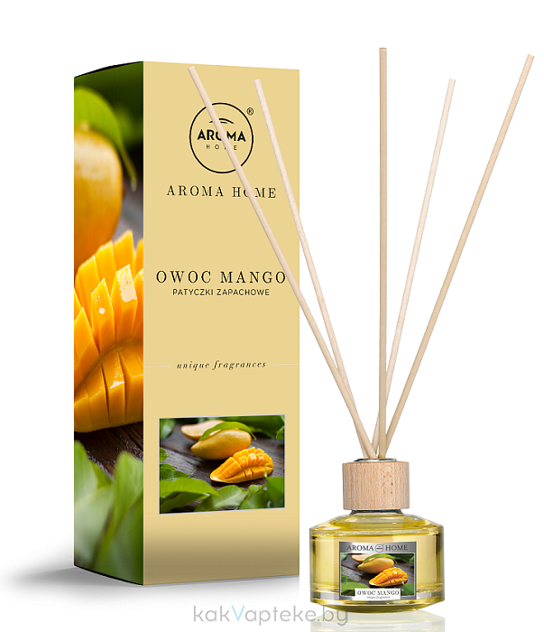 Aroma HOME SCENTED STICKS Ароматизатор воздуха для автомобиля, жилых и общественных помещений MANGO, 50 мл