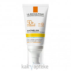 La Roche-Posay Anthelios Крем-гель солнцезащитный для жирной, проблемной и склонной к акне кожи лица SPF 50+, 50 мл