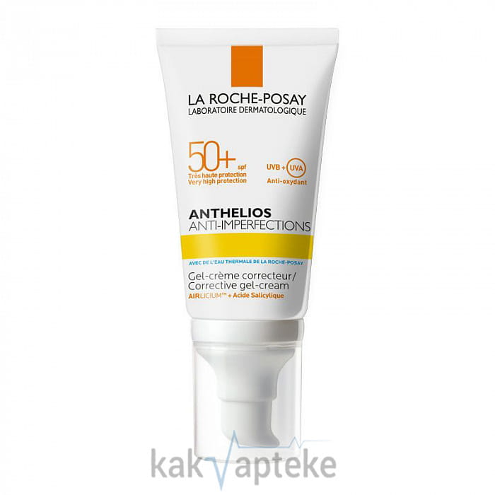 La Roche-Posay Anthelios Крем-гель солнцезащитный для жирной, проблемной и склонной к акне кожи лица SPF 50+, 50 мл