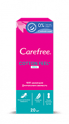 Carefree Cotton Feel Fresh Прокладки женские гигиенические ежедневные с ароматом свежести 20 шт
