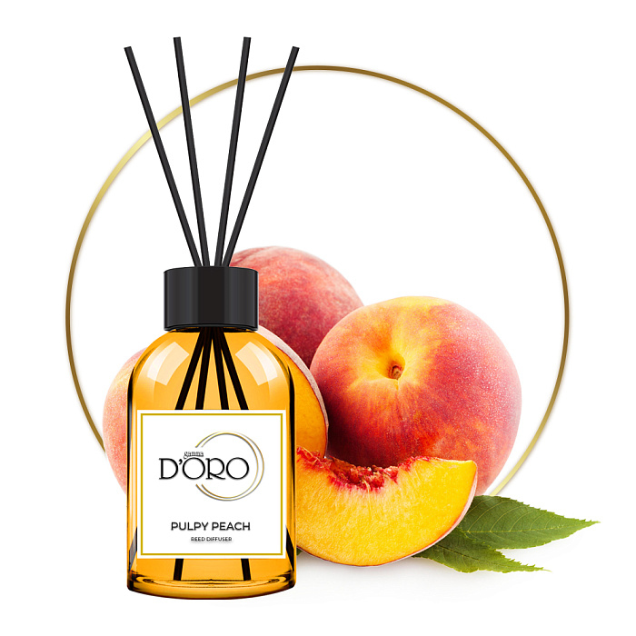 Gamma D'ORO Аромадиффузор для дома Сочный персик 100 мл PULPY PEACH