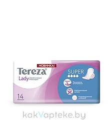 TerezaLady Прокладки урологические одноразового использования для женщин (Super) 14 шт