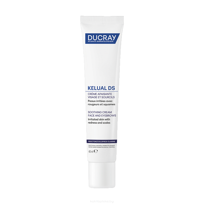 DUCRAY KELUAL DS SOOTHING CREAM Смягчающий крем для лица и бровей 40 мл
