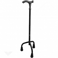 Аверсус Трость опорная металлическая (алюминевая сплав)регулируемая по высоте  (22Т/3, на 3-х опорах)