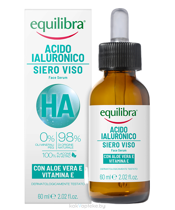 EQUILIBRA Сыворотка с гиалуроновой кислотой, 60 мл