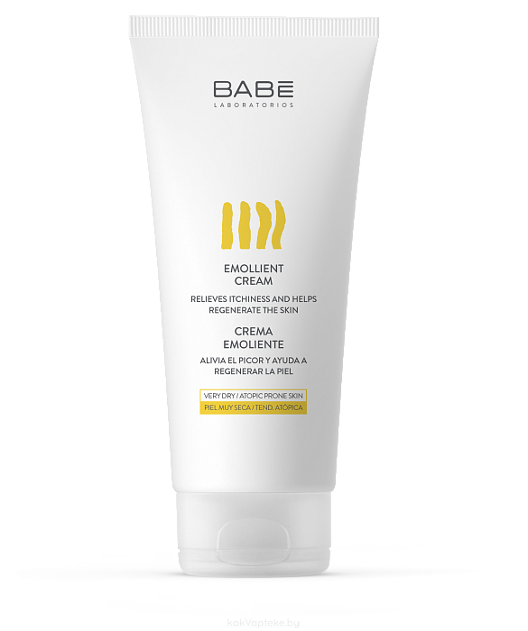 "LABORATORIOS  BABE" Увлажняющий крем-эмолиент для сухой кожи, 200 мл