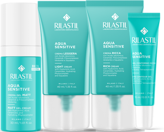 RILASTIL AQUA SENSITIVE Гель для контура глаз 15 мл