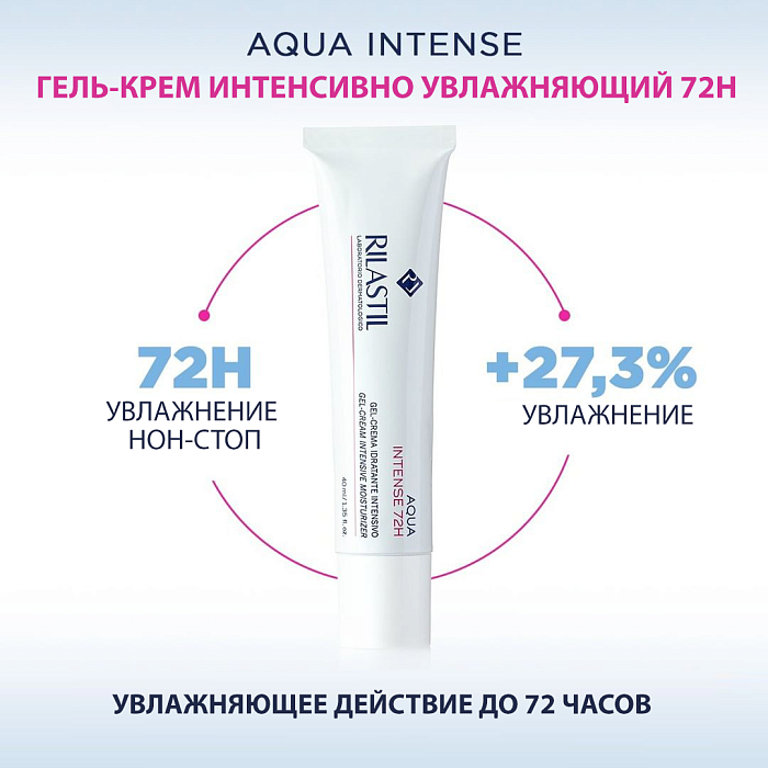 Rilastil AQUA INTENSE 72 H Гель-крем интенсивно увлажняющий 40 мл
