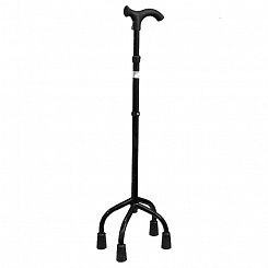 Аверсус Трость опорная металлическая (алюминевая сплав)регулируемая по высоте (22/4, на 4-х опорах)