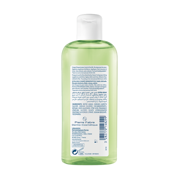 DUCRAY EXTRA-DOUX Защитный шампунь для частого применения 200 мл