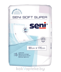 Seni soft Super Пеленки впитывающие 90*170 см 5 шт