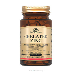 Solgar Хелат цинка, БАД таблетки №100