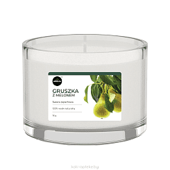 Aroma HOME Ароматизированная свеча в стекле SCENTED CANDLE PEAR AND MELON, 115 гр