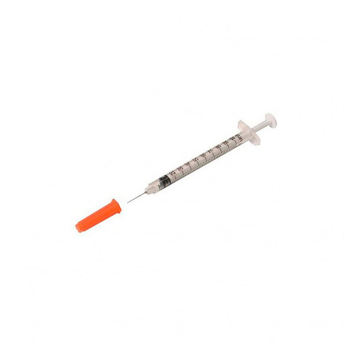 Шприц  инъекционный однократного применения 1мл инсулиновый