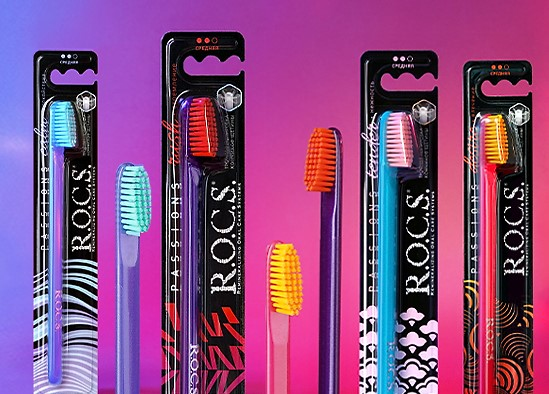 R.O.C.S. Зубная щетка PASSIONS (средняя)