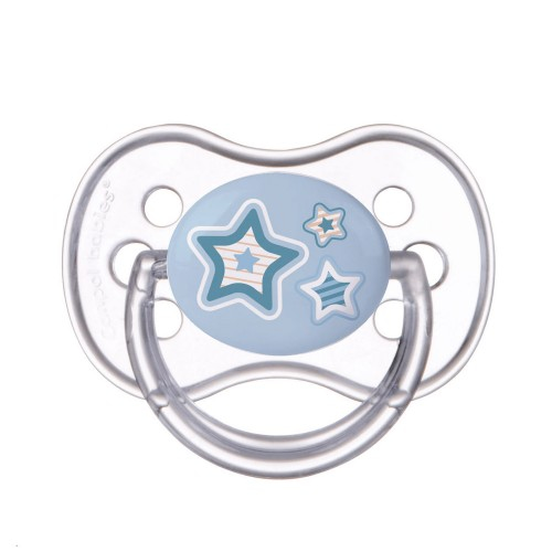 Сanpol babies Пустышка-соска силикон.кругл.(1шт.блистр)"Newborn Baby" 0-6м.,с колп., арт.22/562_cap